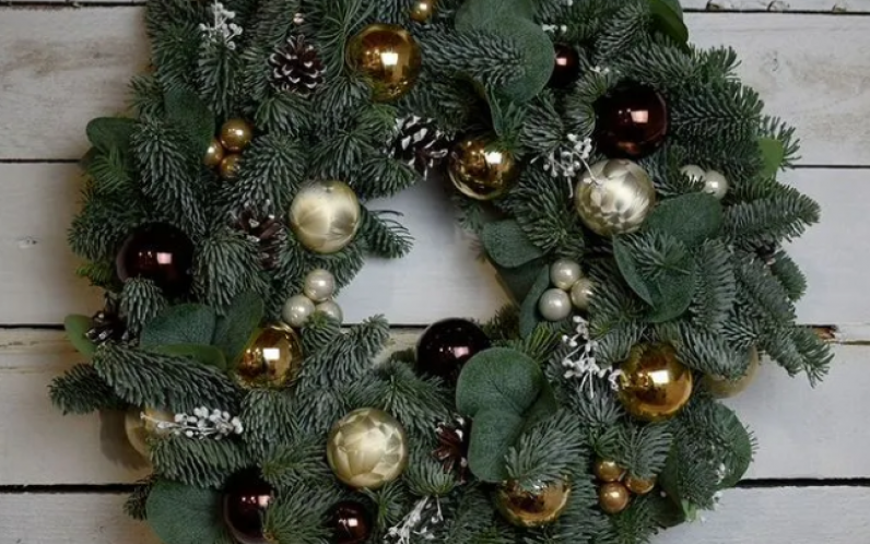 Венок новогодний рождественский "Австрийский" 30 см